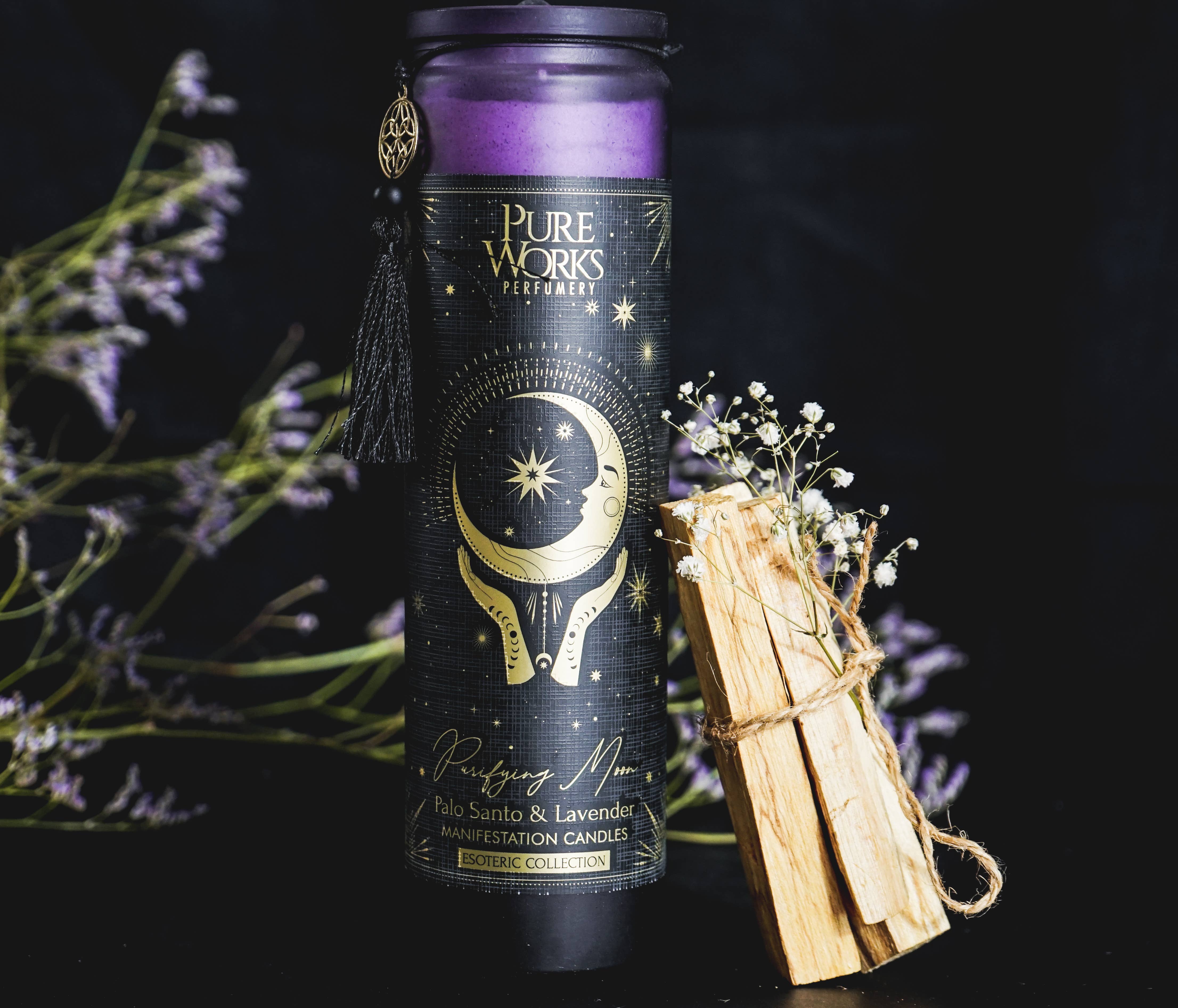 R. Expo/Song of India - Wholesale Pillar Candle - Esoteric- Purifying Moon Tall Candle1