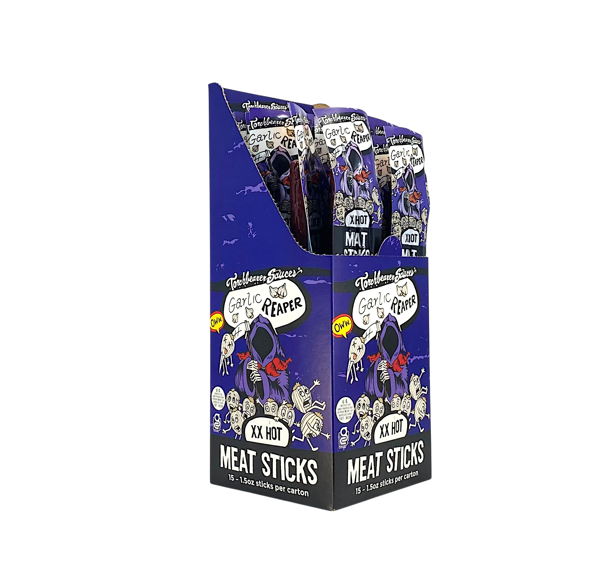 TorchBearer Sauces - Wholesale Jerky - Garlic Reaper Meat Sticks2