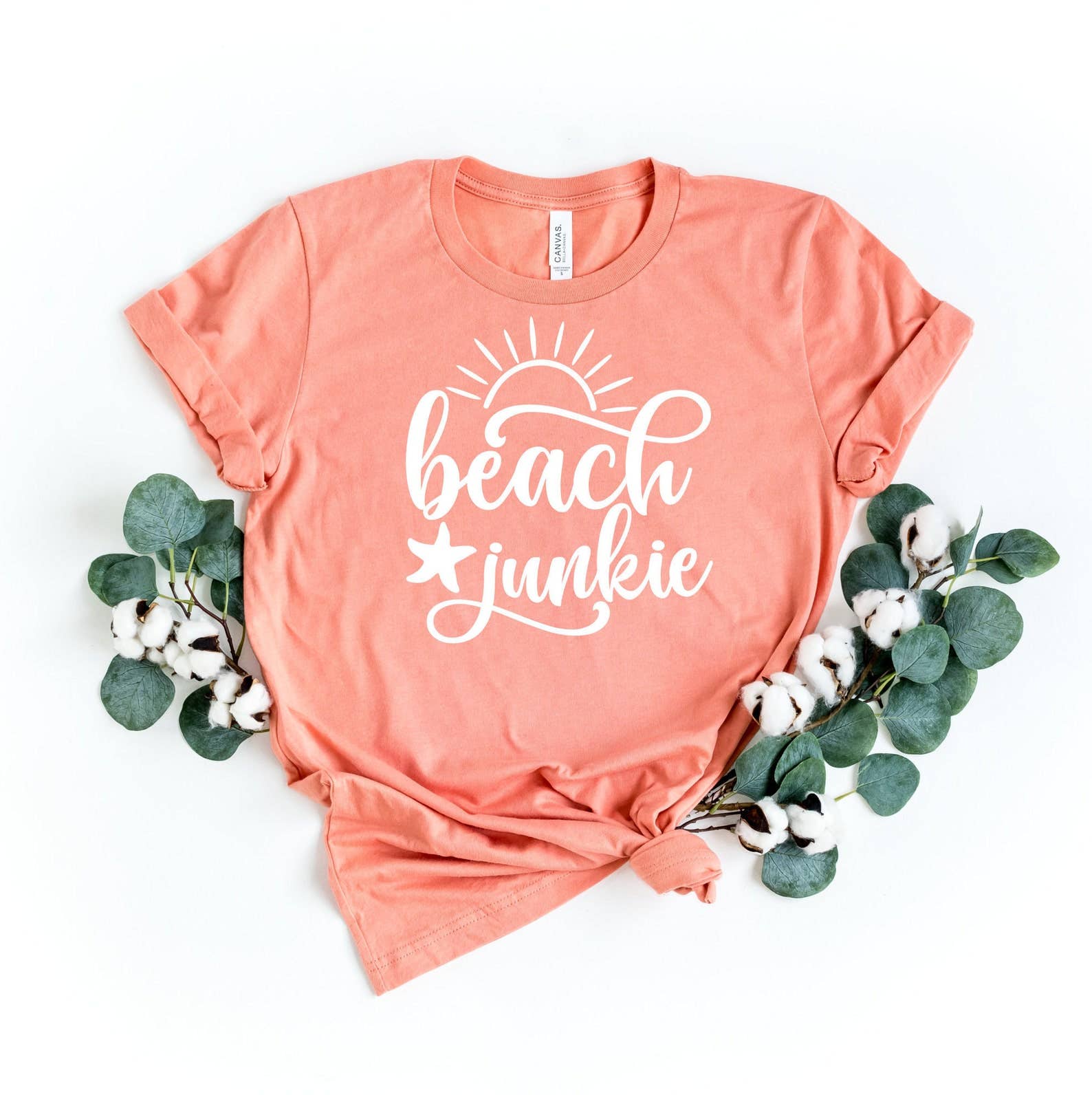 VibeClothing - Wholesale Screen Printed T-Shirt - Women's - Beach Junkie T-shirt