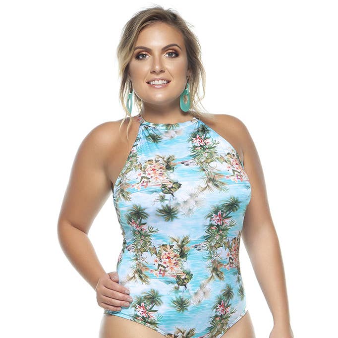 MARAGOGI SWIMSUIT WITH CHOKER AND PADDED CUPS for wholesale by Lehona