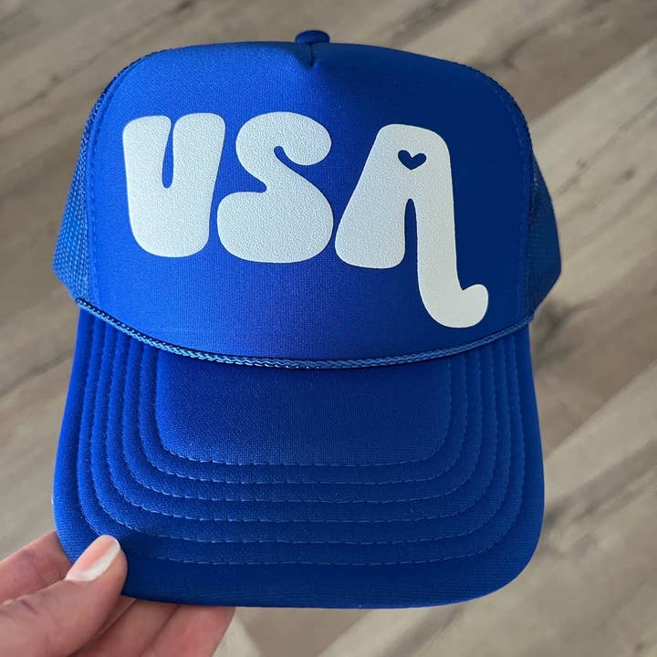 Malibu and Mint - Wholesale Trucker Hat - Women's - USA 4th of July Trucker Hat5
