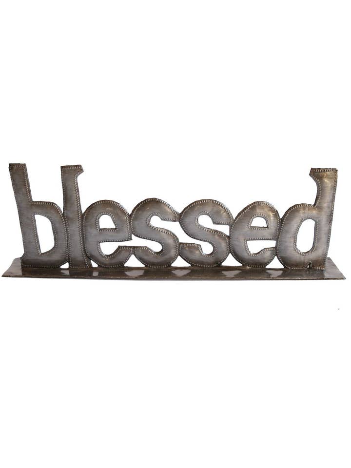 Blessed Standing Metal Art for wholesale by Vi Bella