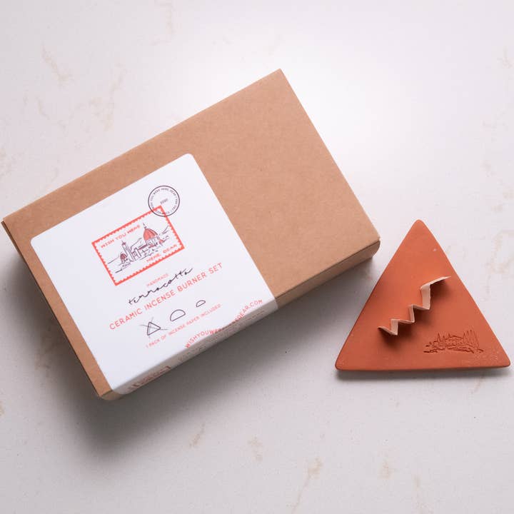 Ceramic Incense Burner Set for wholesale by Wish You Were Here, Dear