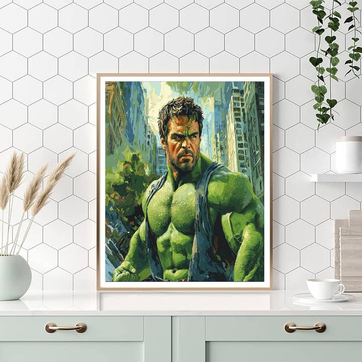 Artistry Rack – Großhandel Bastelset – Mark Ruffalo: Das Herz des Hulk — Bastelset „Malen nach Zahlen“