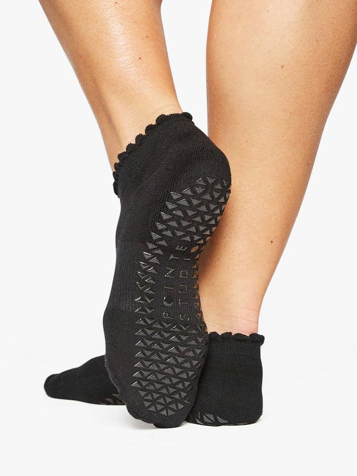 Schwarz Happy Full Foot Grip Socken für Damen für den Großhandel auf Faire