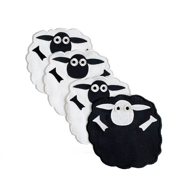 Black Sheep Cocktailservietten, 4er-Set für den Großhandel von Biscuit Home