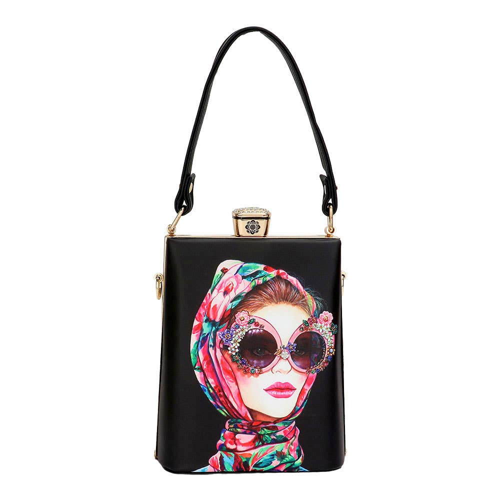 Sensibling Corp. – wholesale Top handle bag – women's – Lady Printed Top Handle Mini Bag / Crossbody Bag
8