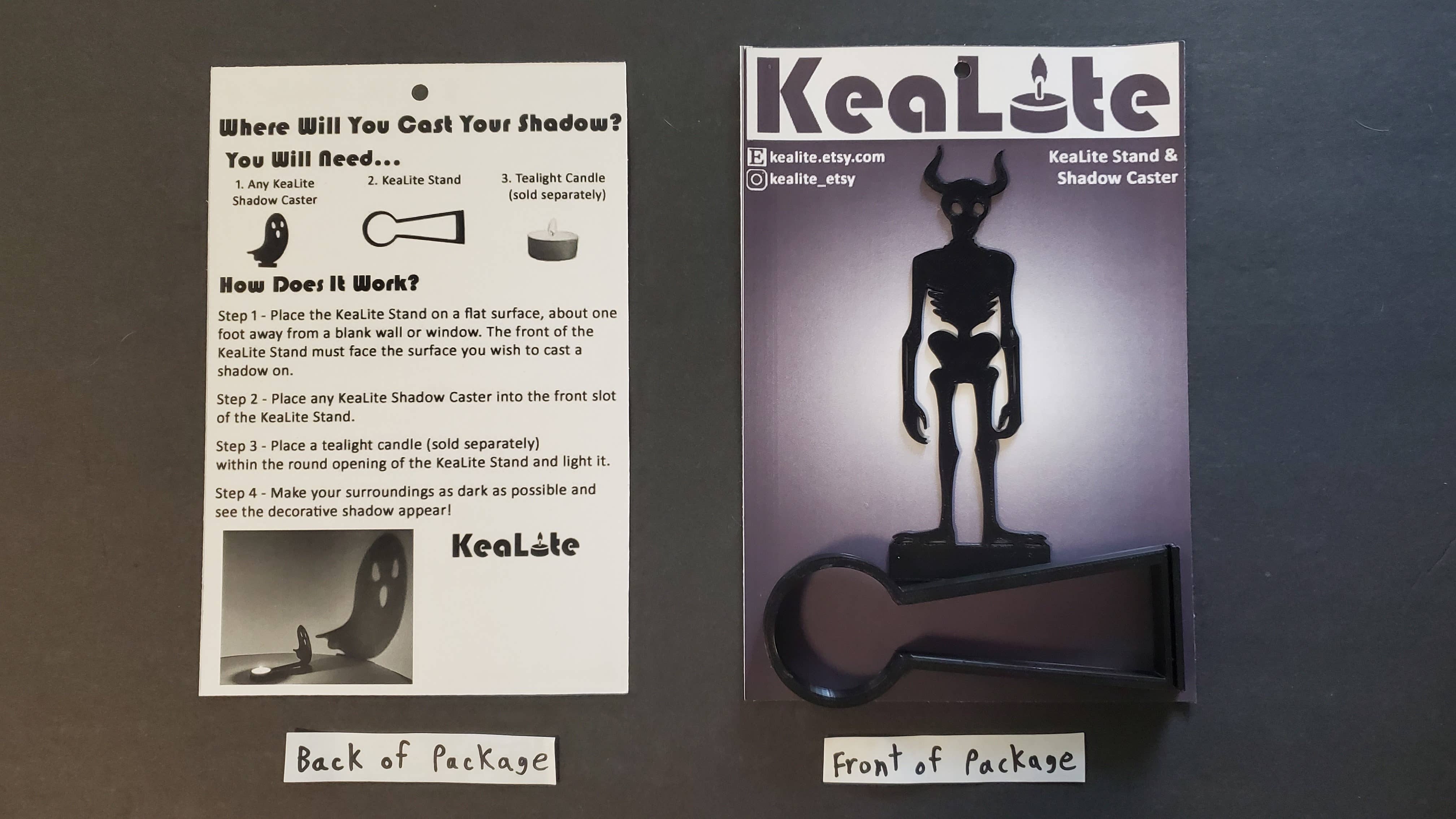 KeaLite - Wholesale Decorative Tabletop Object - KeaLite Lich Shadow Caster & KeaLite Stand  1