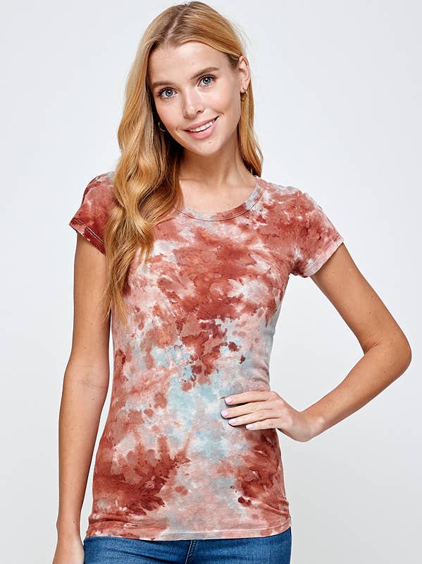 Urban X Klassisches T-Shirt mit mehreren Kristallen, Rot für den Großhandel von Urban X Apparel