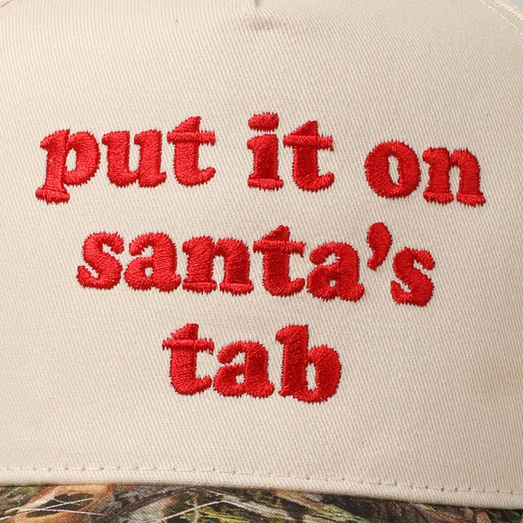 Fashion City - Wholesale Trucker Hat - Unisex - Put It On Santa's Tab Embroidery Two-Tone Hat17
