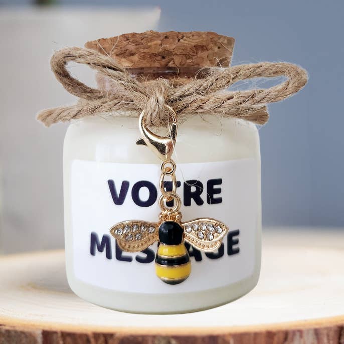 Candle - Your message - The Honeyed - 50g for wholesale by MAMIE CANDLE