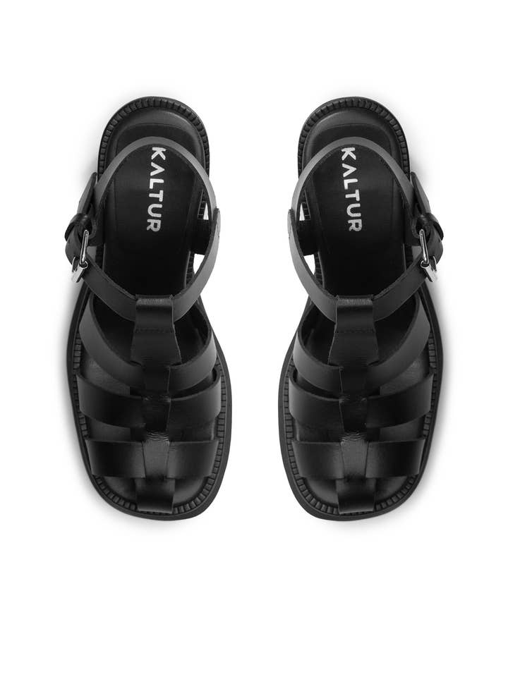 Kaltur - Wholesale Platform Heels - Women's - DONNA KALTUR BLACK PLATFORMS2