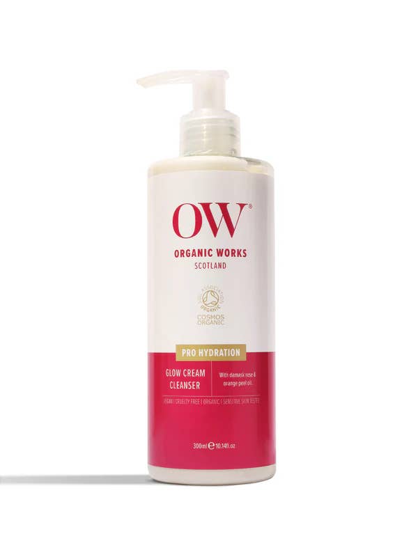 Organic Glow Luxury Cream Cleanser - 300ml - 99% Natural for wholesale by Organic Works
