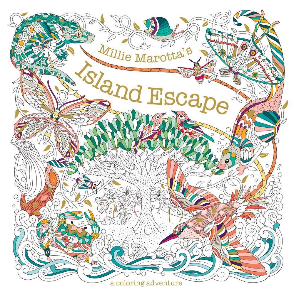 Hachette Book Group - Wholesale Coloring & Activity Book - Adult - Millie Marotta's Island Escape Coloring Book0