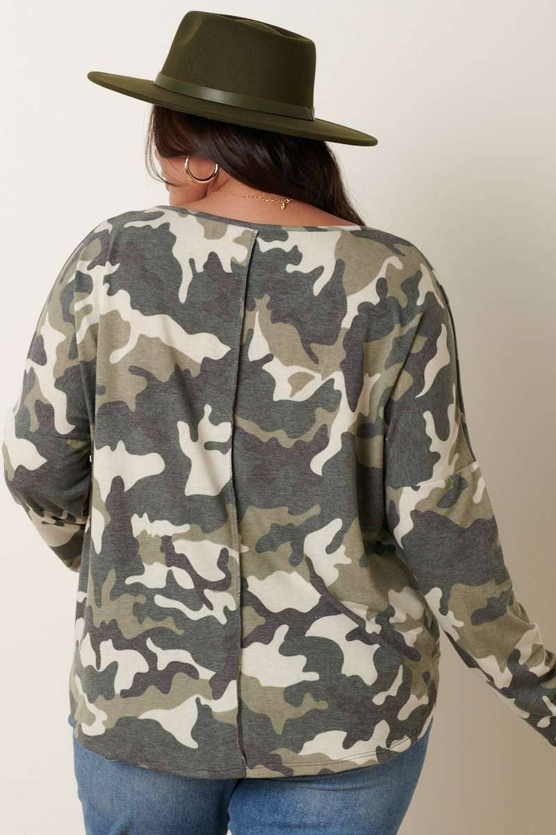 mittoshop – wholesale Stickad topp - Dam – PLUS CAMO V-RINGAD STICKAD TOPP4