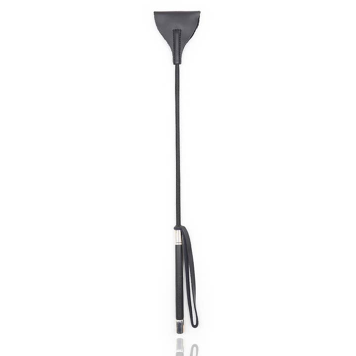 Crop - 21" PVC Leather Wide Tip Riding Crop for wholesale by Plesur Body Products