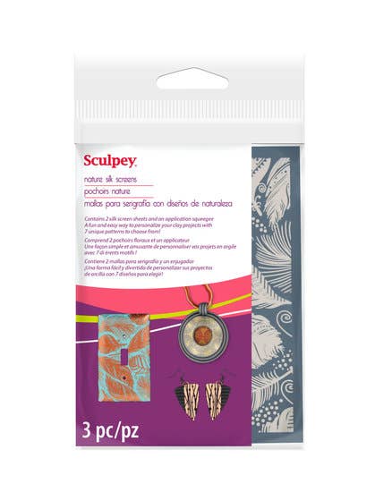 Zwajomi Clay - Wholesale DIY Craft Kit - Sculpey Silk Screens - Nature0