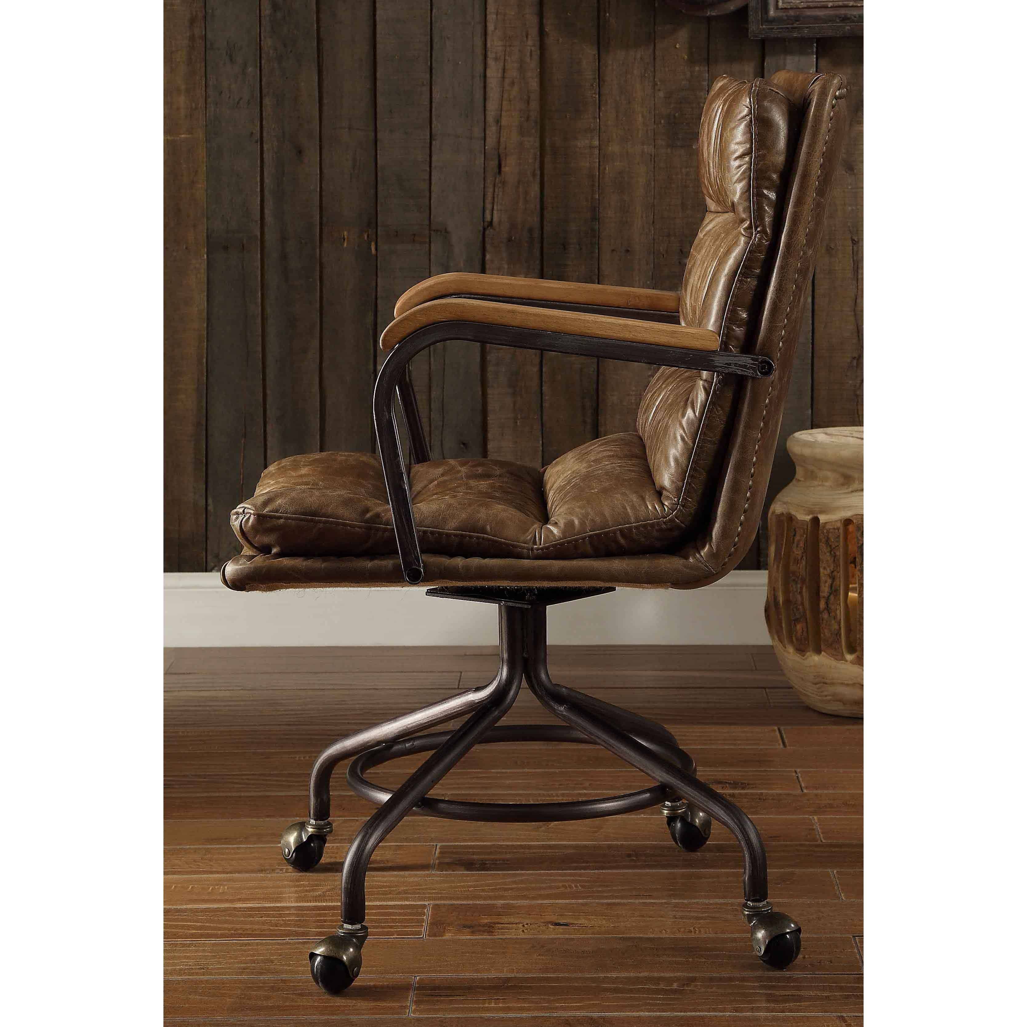 Acme Furniture Industry, Inc. - Wholesale Chair - Harith II Swivel Office Chair, Vintage Whiskey3