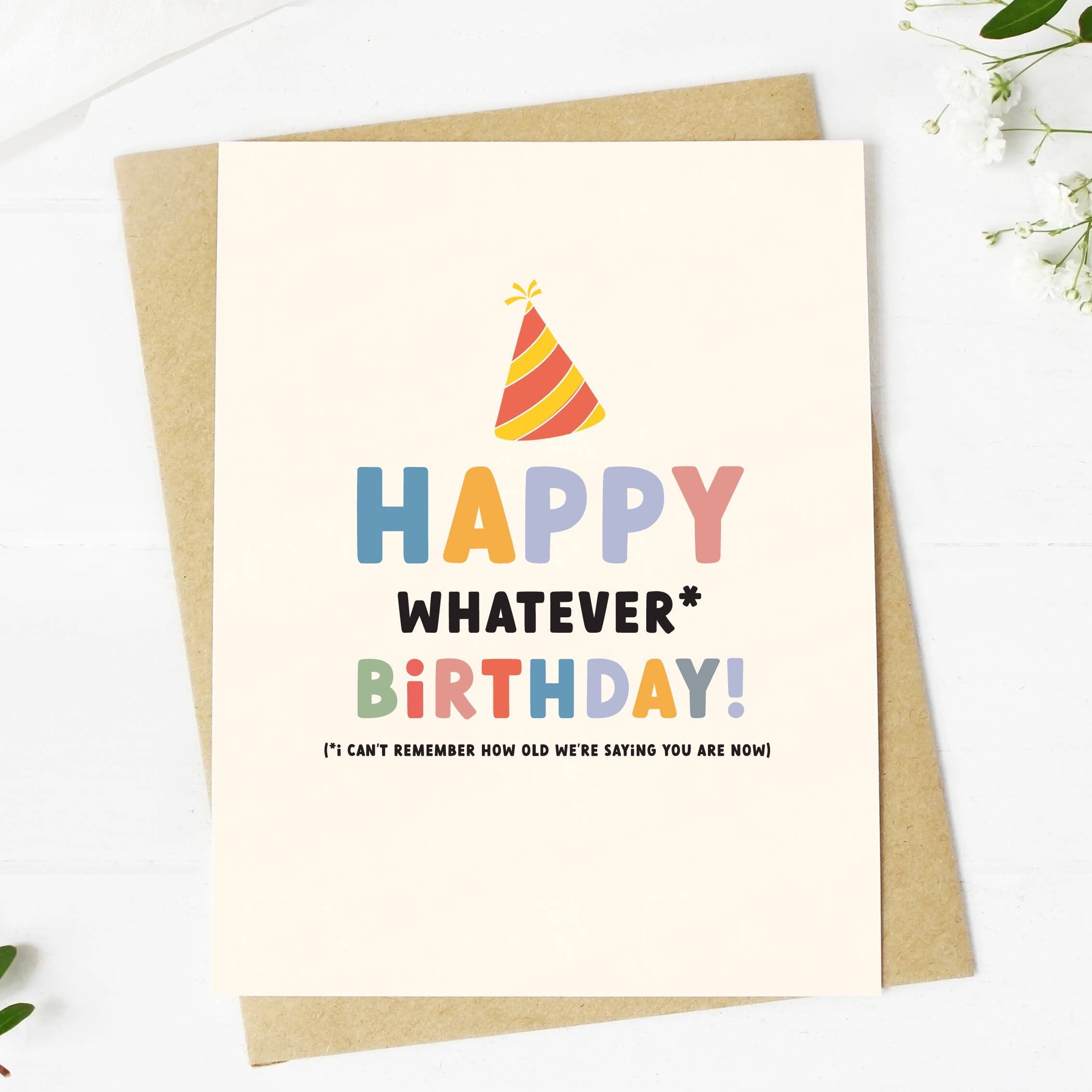 Big Moods - Wholesale Birthday Card - "Happy Whatever Birthday" Greeting Card3