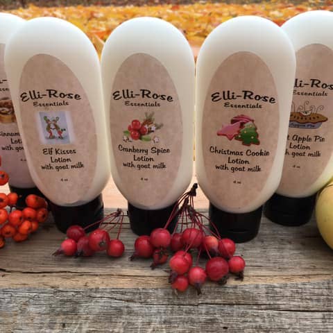 4 oz Holiday Goats Milk Lotion for wholesale by Chubby Chap