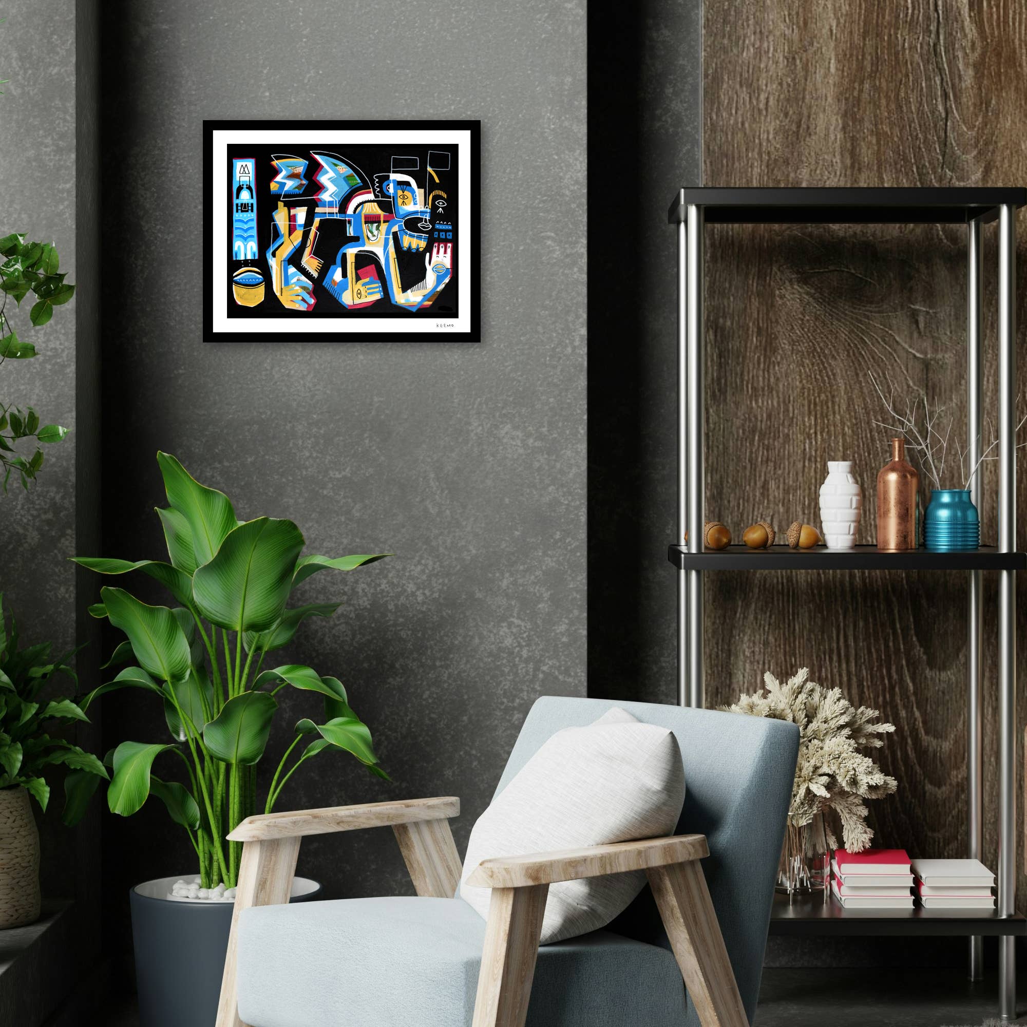 Keemo Gallery - Wholesale Art Print - Abstract Art Print Animal Modern Unique Wall Decor Colorful6