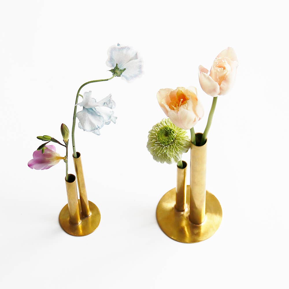 shesay - Wholesale Vase - Brass Flower Vase – Multi-Height Cylinders for Small Spaces5