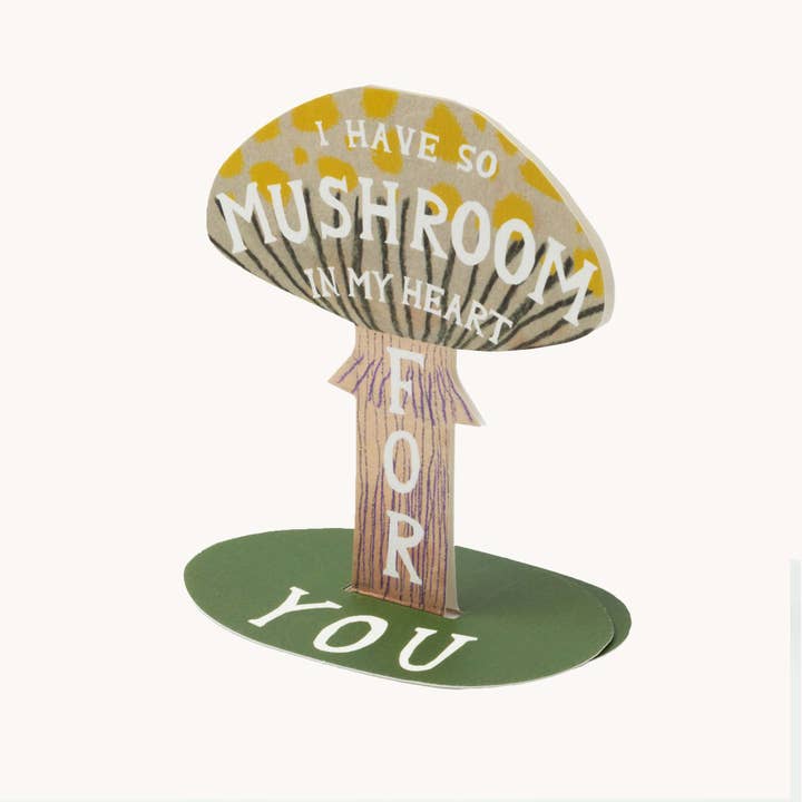 I Have So Mushroom In My Heart For You Stand-Up Card for wholesale by Hadley