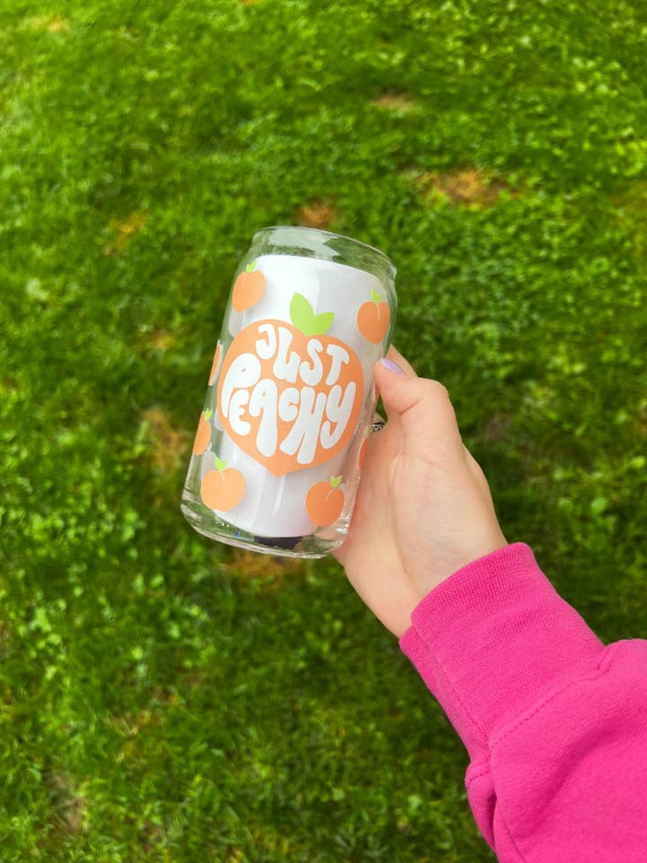 Bare Peachy Libbey dåse glas for engroshandel hos The Crazy Craft Girl LLC