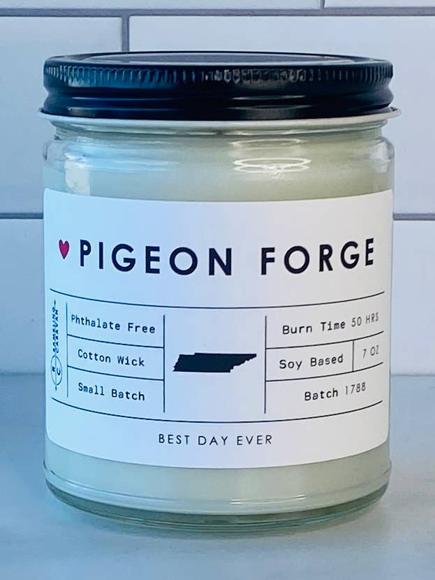 Pigeon Forge, TN Candle for wholesale by Rambling Caravan