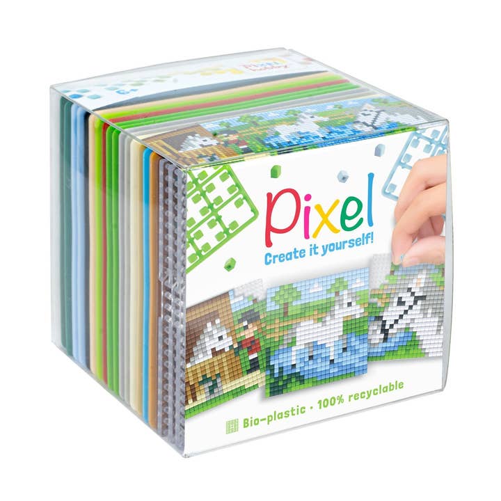 Pixelhobby – wholesale DIY craft kit – Child – DIY Sustainable Giftset Pixel Classic 3-Pack - Horses0