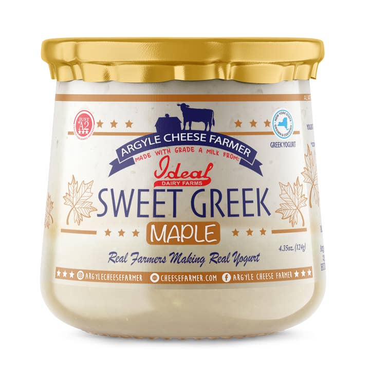 Argyle Cheese Farmer - Wholesale Cheese - Argyle Cheese Farmer Sweet Greek 4.35 oz. Yogurt4
