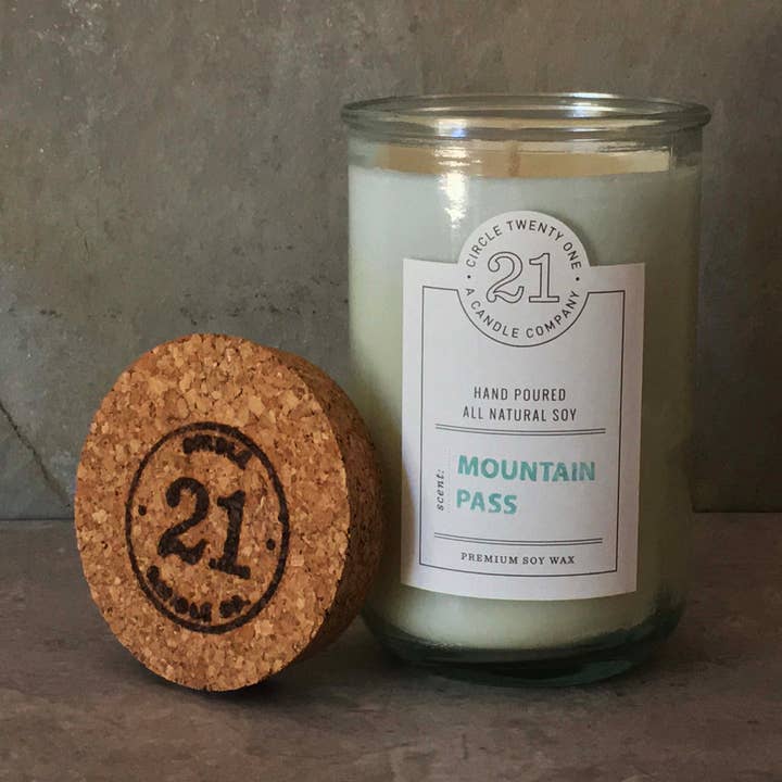 Mountain Pass soy candle for wholesale by Circle 21 Candles
