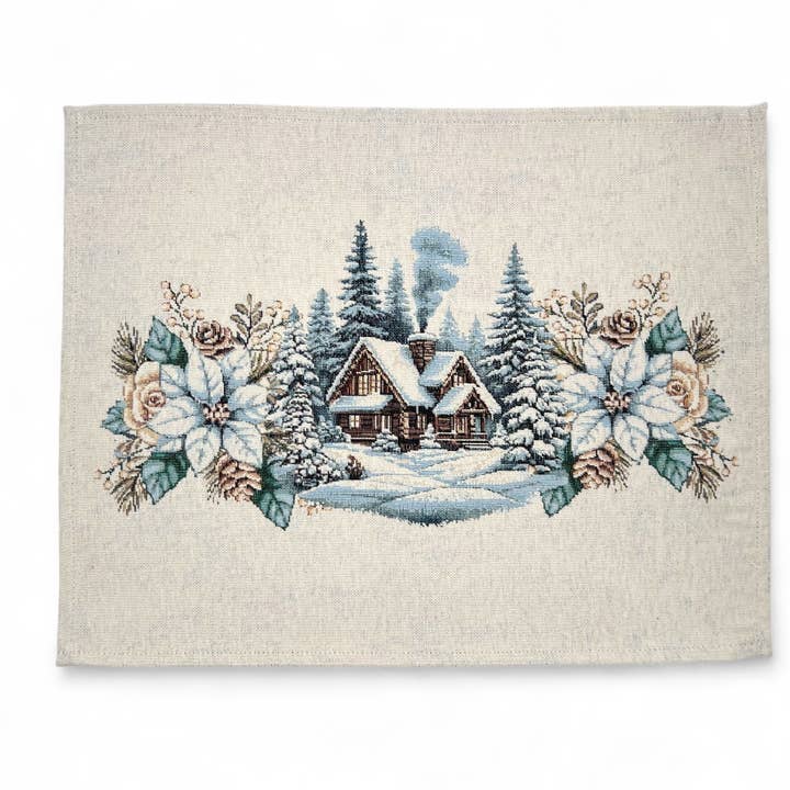 Ensemble de table LAVAREDO, Jacquard Gobelin, chenillé pour la vente par Hesta