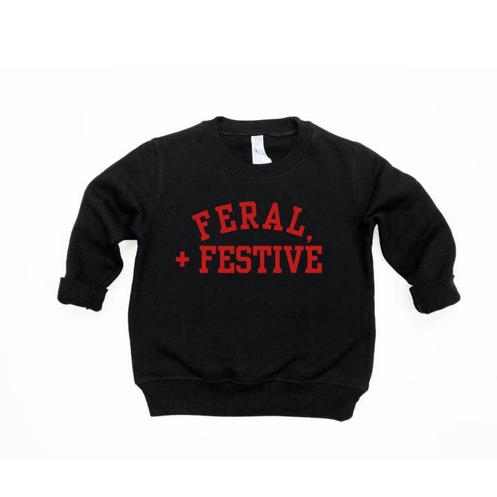 Feral + Festive Pullover for wholesale by SBG Co.