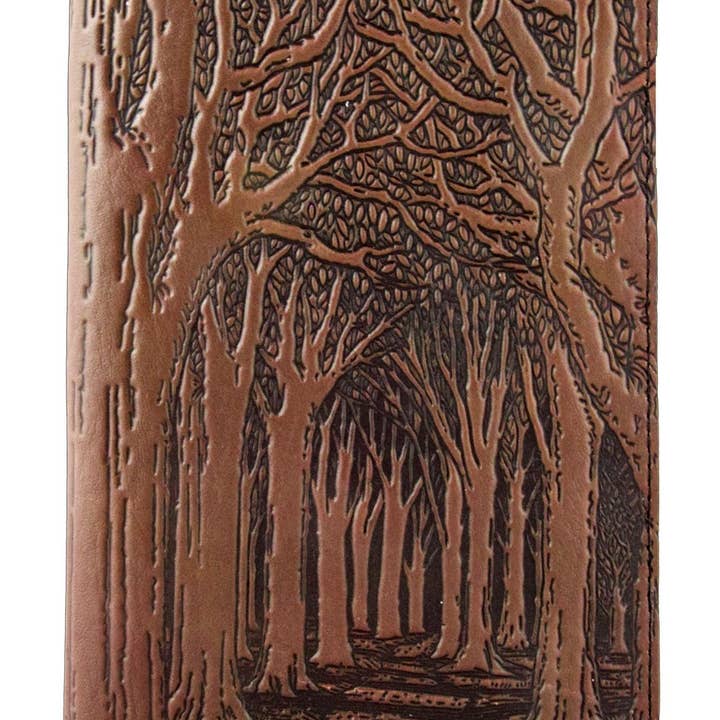 Oberon Design – Engroshandel Mobilpung - Dame – Stor smartphone tegnebog i læder - Avenue of Trees1