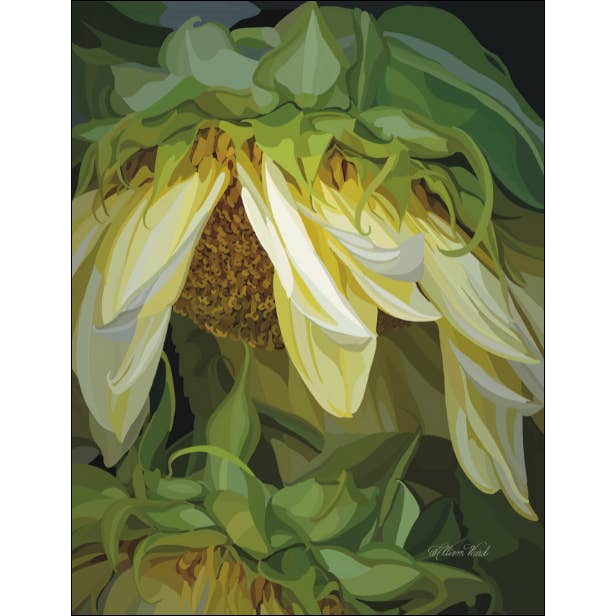 Lazy Sunflower konsttryck för wholesale av Homeward Studio