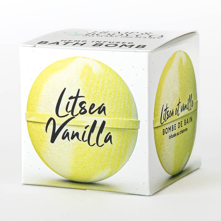 Hampa-infunderad badbomb - Litsea Vanilj för wholesale av Hemp & Body Co