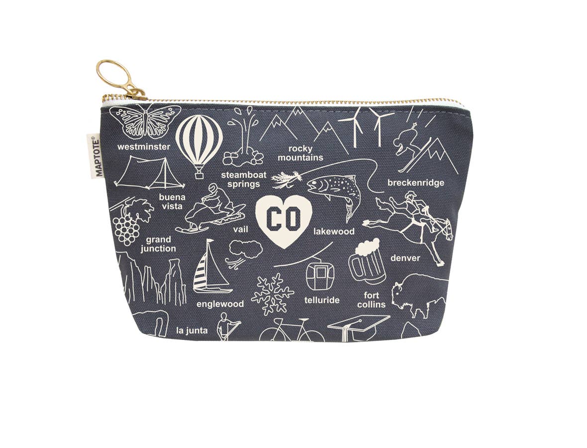 Maptote - Wholesale Pouch - Women's - Colorado Zipped Pouch1