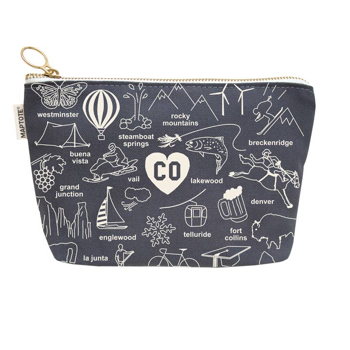 Maptote - Wholesale Pouch - Women's - Colorado Zipped Pouch1