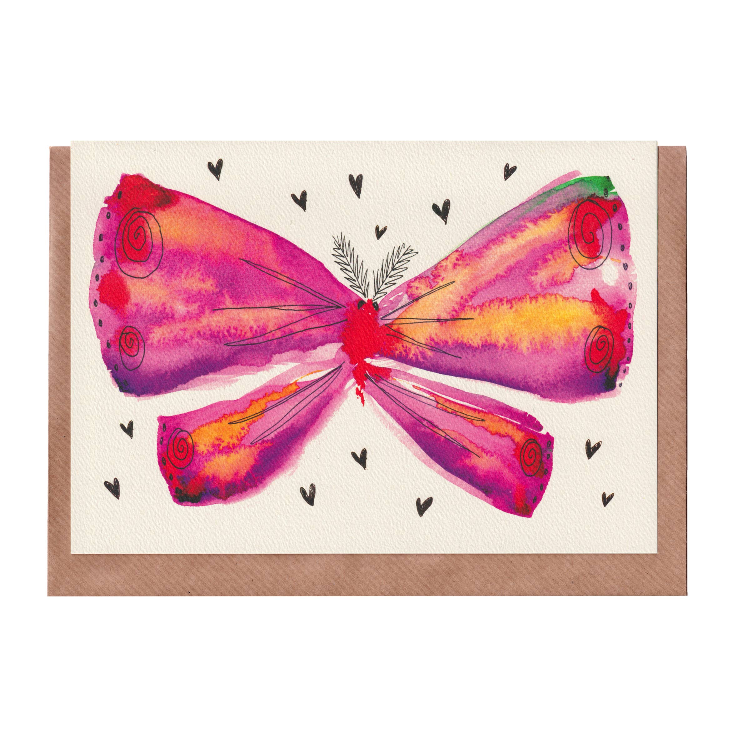 Bella & The Moon – wholesale Everyday greeting card – Moth - Love Greetings Card