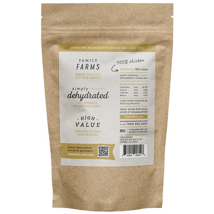 Farm Hounds - Wholesale Pet Treats - Dog - Chicken Jerky 3.5oz