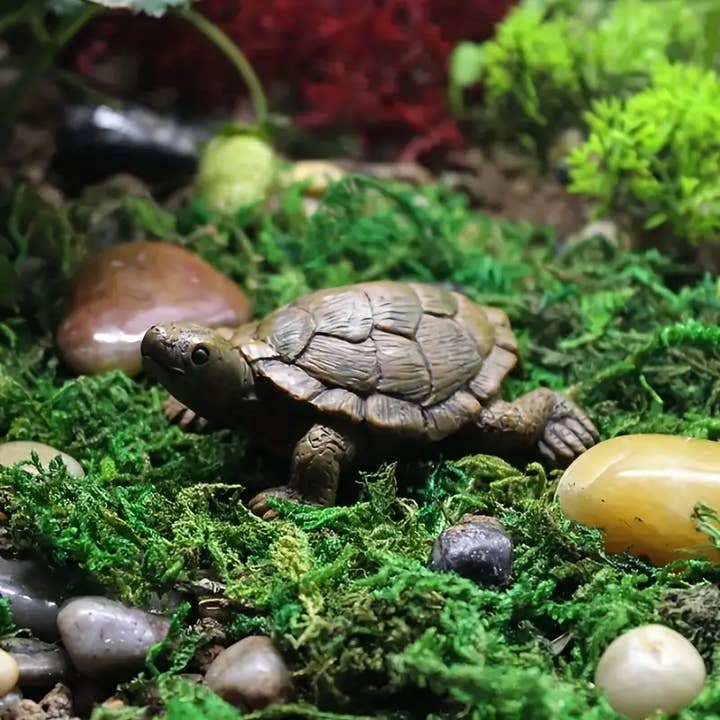Magnifique Hearts - Wholesale Sculpture - Turtle Miniature Sculpture, Garden, Aquarium, craft, decor