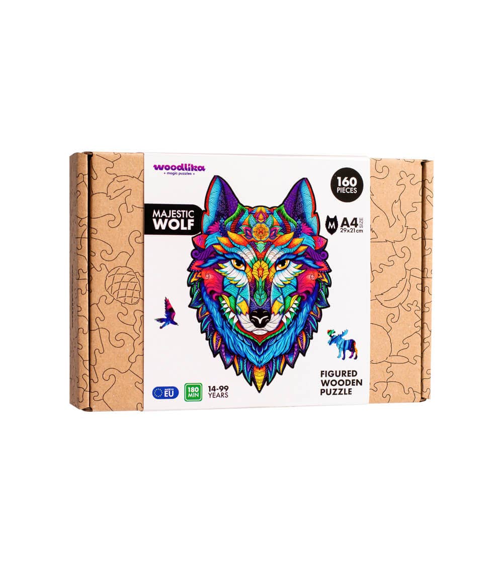 Woodlika - Wholesale Puzzle - Kids - Majestic Wolf Jigsaw Puzzle | Magic Animals0