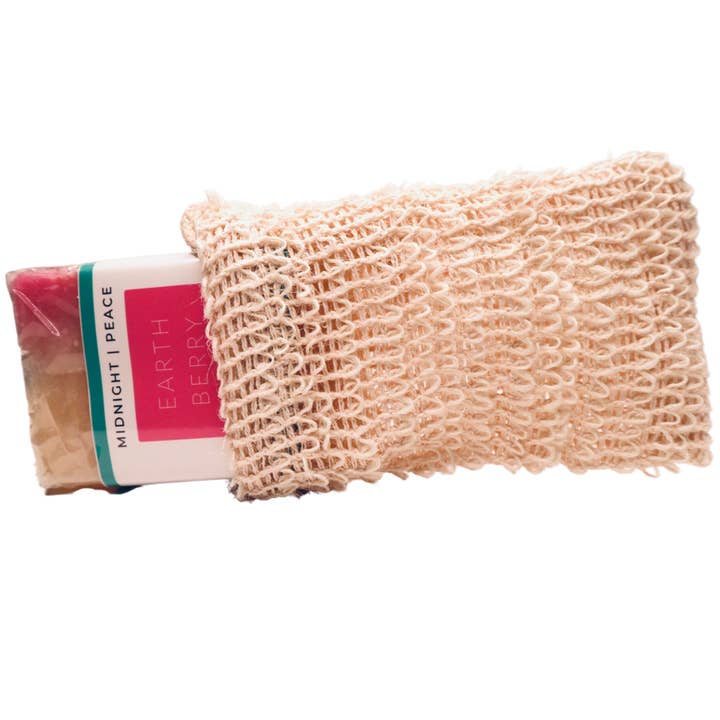 Sachet économiseur de savon en sisal entièrement naturel | Exfoliation pour la vente par Midnight | Peace