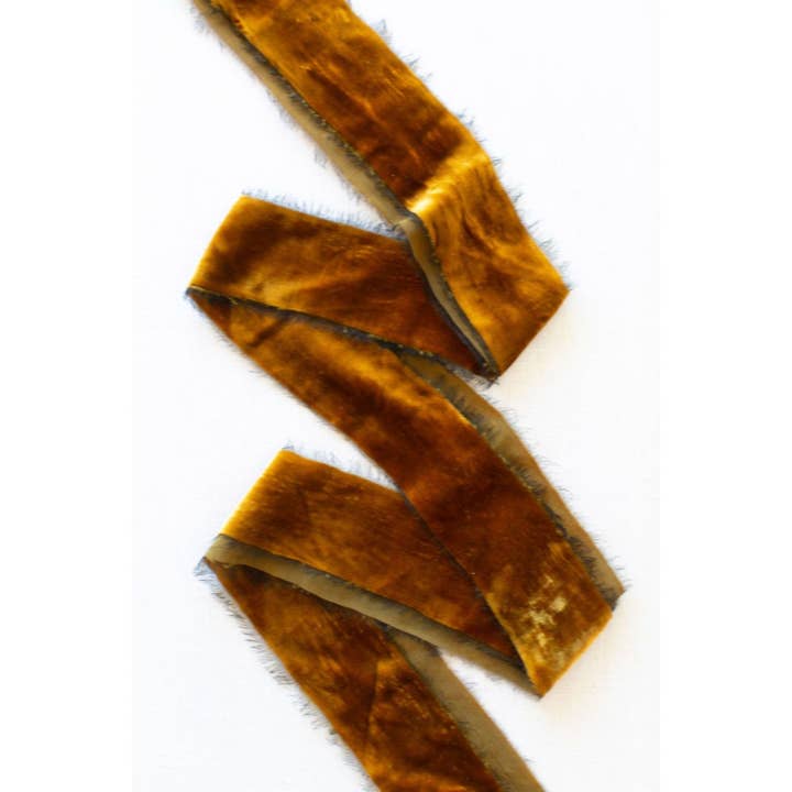 Amore Society - Wholesale Ribbon – Gift wrapping - Golden Mustard Silk Ribbon1