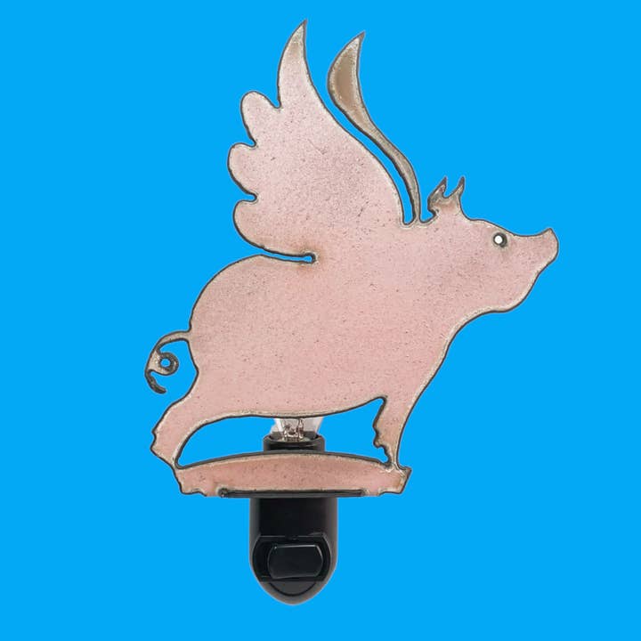 Iron Jewel – Luz noturna por atacado – Luz noturna voando porco caprichoso adolescente fazenda EUA reciclado eco4