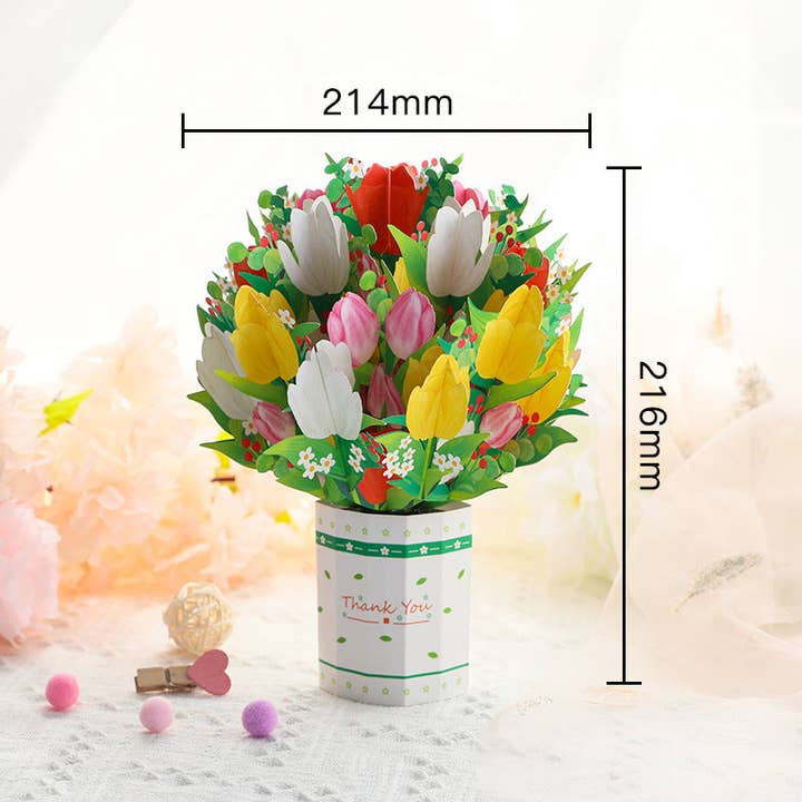 Funkyrel® Atzbranding Limited - Wholesale Mother's Day Card - Cardoi - 3D Bouquet Card for Mother's Day