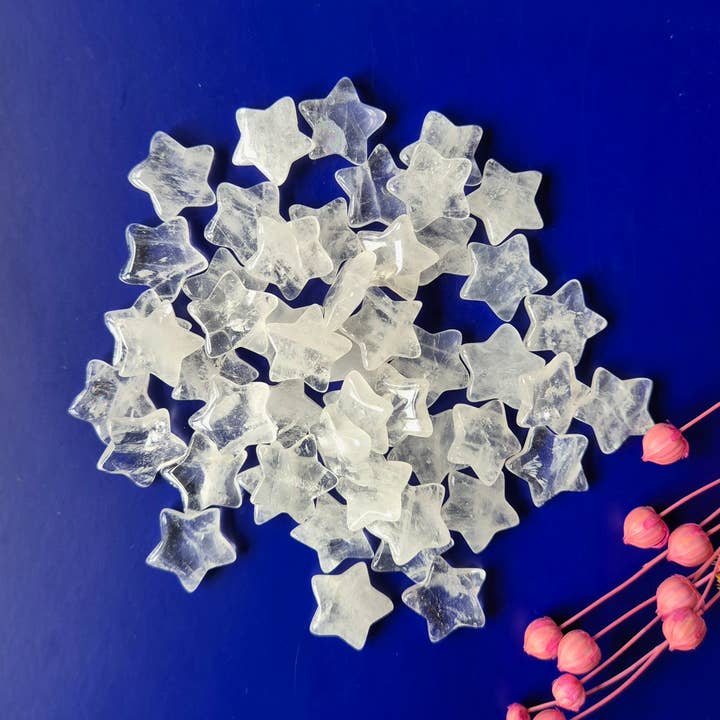 Mini Star - Clear Quartz Pocket Stone for wholesale by Moonlight Gemstones