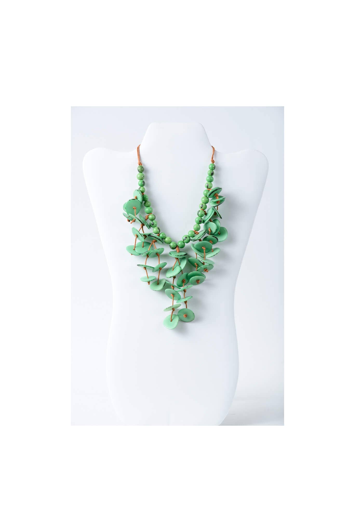 TaguArtsy - Wholesale Pendant/Charm Necklace - Ivy cascading tagua necklace Assorted Colors0