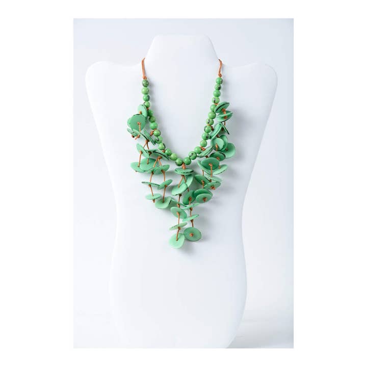 TaguArtsy - Wholesale Pendant/Charm Necklace - Ivy cascading tagua necklace Assorted Colors